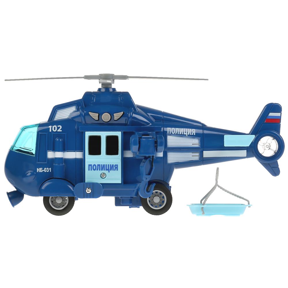 Вертолет полиция, 21 см, инерционный, свет и звук  