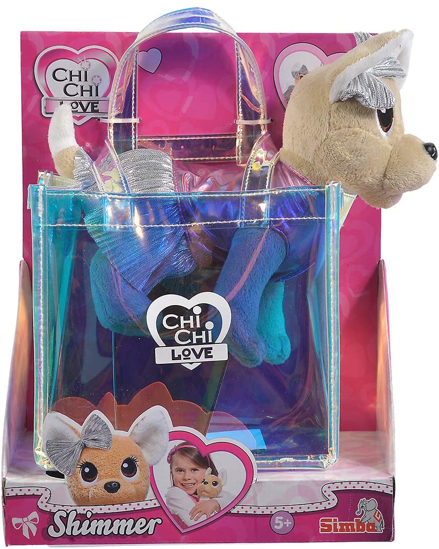 Плюшевая собачка Chi-Chi Love - Собачка в прозрачной сумочке, 20 см  