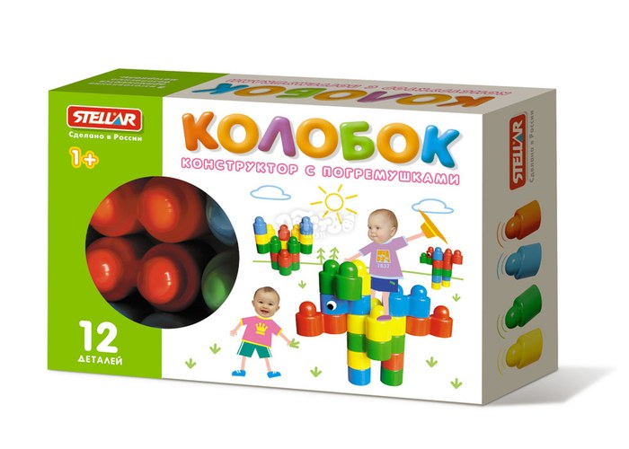 

Конструктор «Колобок», 12 деталей