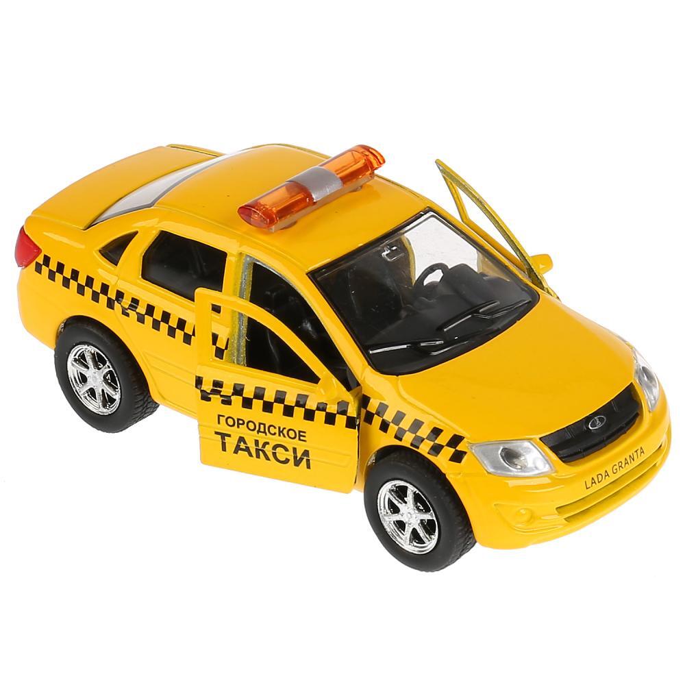 Машина инерционная – Лада Гранта Такси, 12 см, открываются двери  