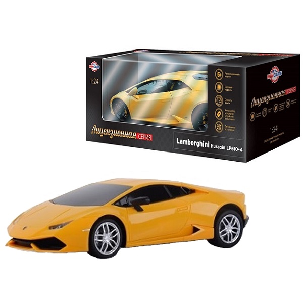 

Радиоуправляемый лицензированный автомобиль Lamborghini Huracan LP610-4 масштаб 1:24, ЗУ в комплекте