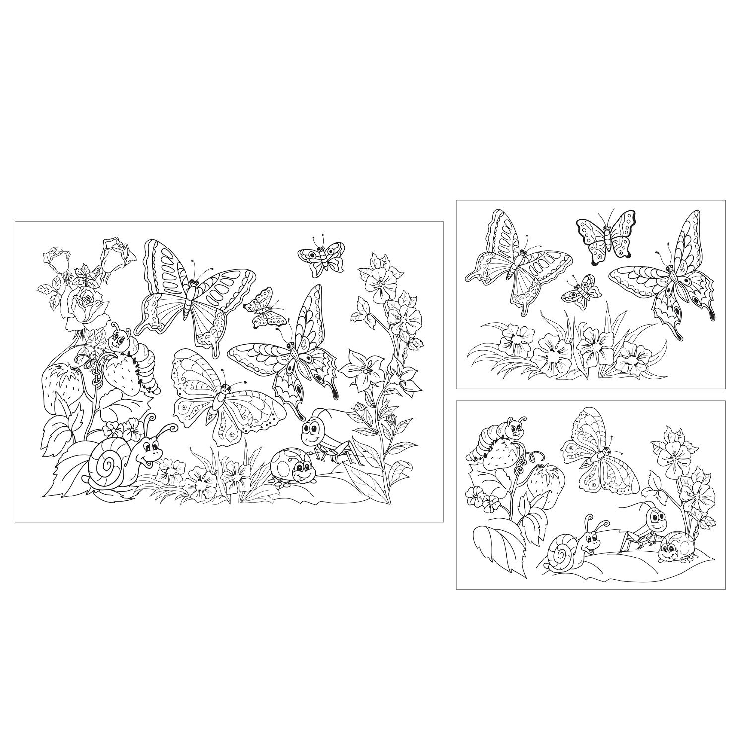 Набор для творчества с карандашами - Сад с бабочками  