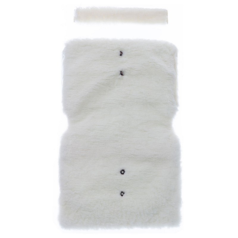 Муфта меховая для коляски Nuovita Alaska Bianco Marino/Морской  