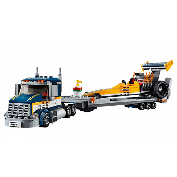 Lego City. Грузовик для перевозки драгстера  