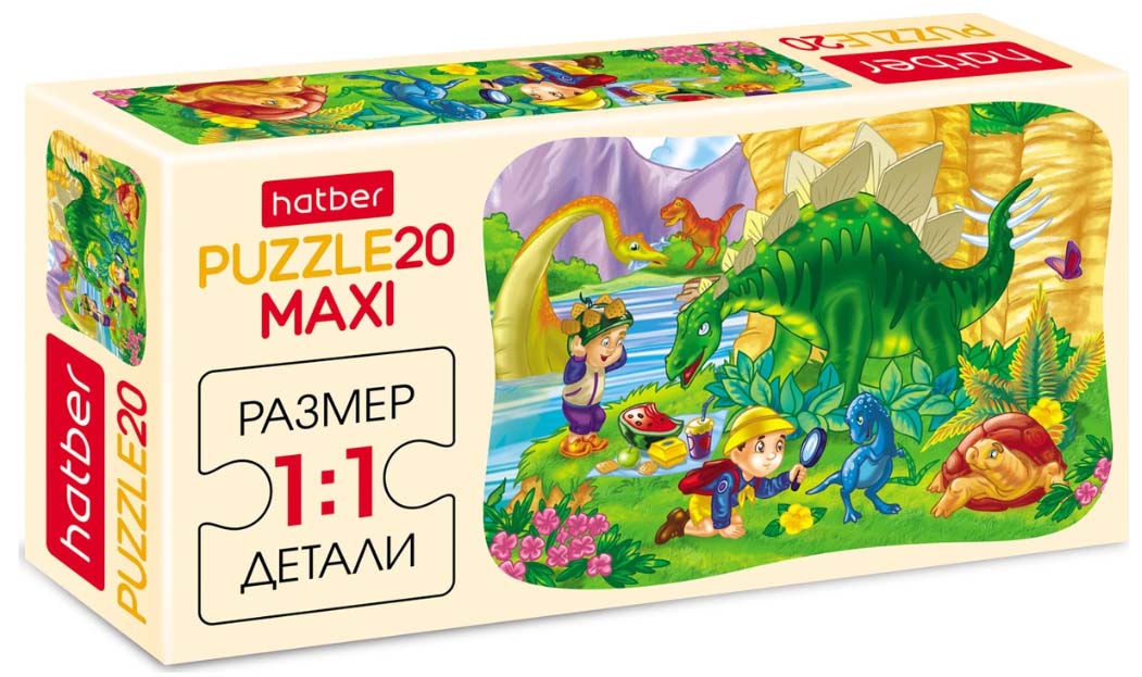 

Пазлы Maxi 20 элементов – Пикник с Дино