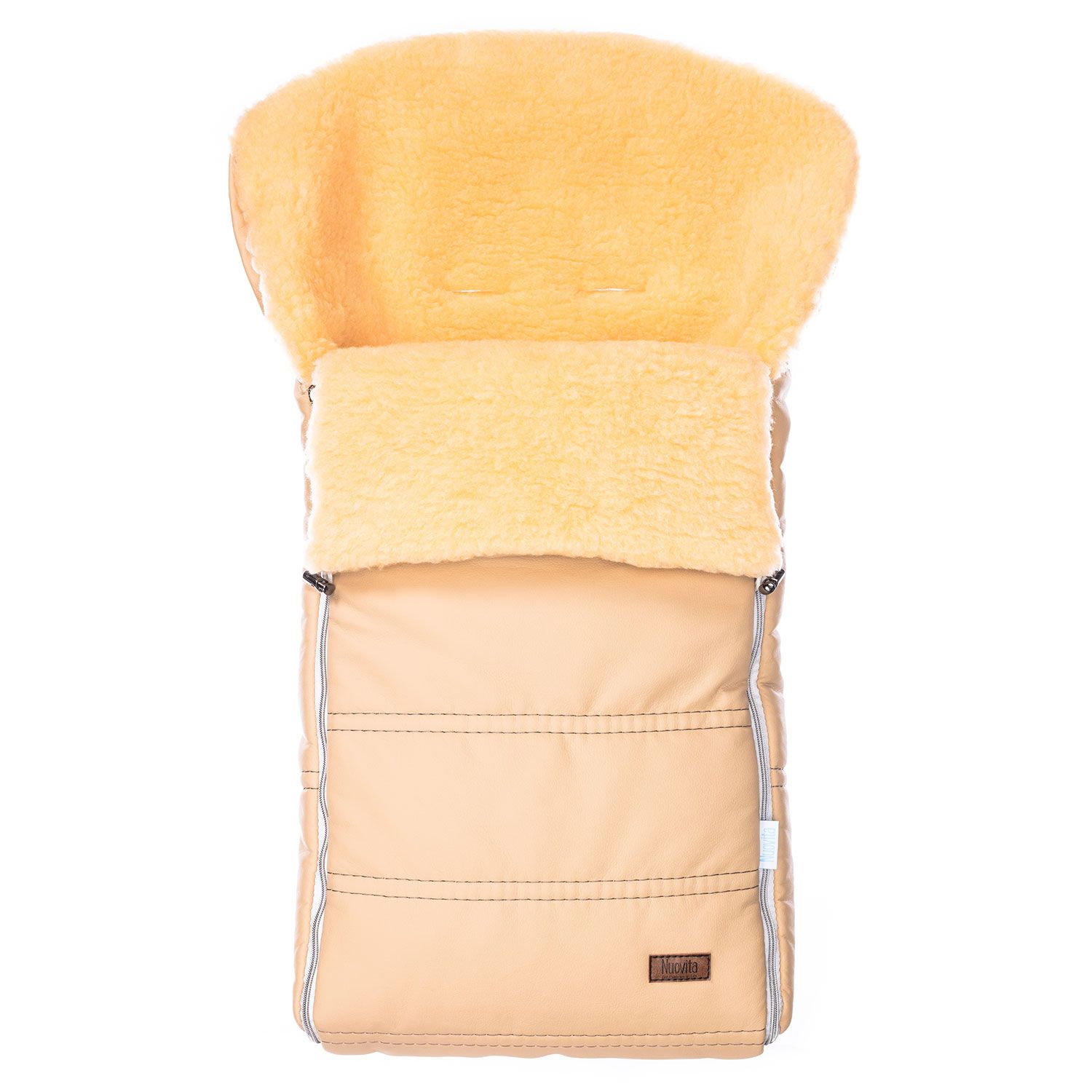 

Конверт зимний меховой Nuovita Alpino Lux Pesco, цвет - Beige/Бежевый