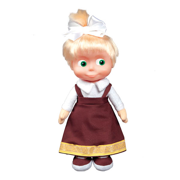 

Мягкая игрушка Маша в костюме ученицы озвученная, с музыкальным чипом, 29 см.