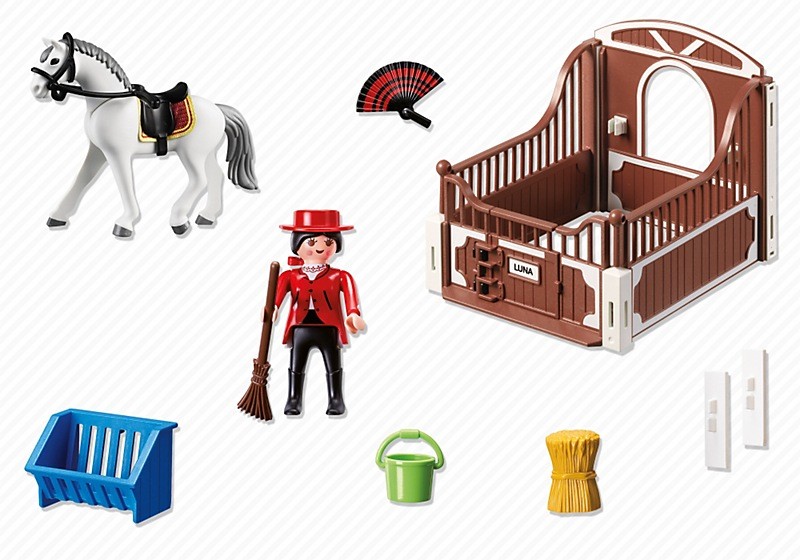 Игровой набор из серии Конный клуб - Андалусская лошадка и загон  