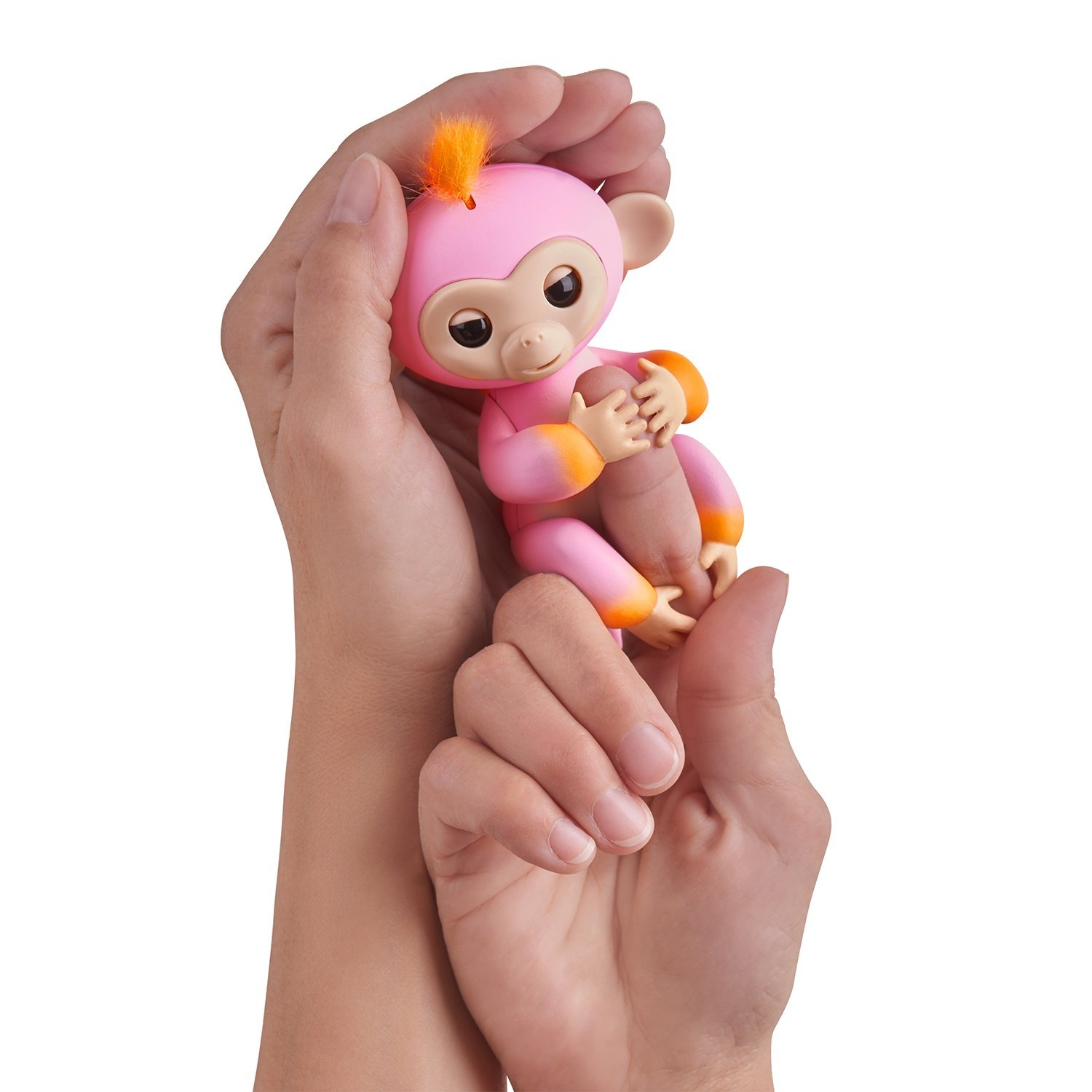 Интерактивная обезьянка Саммер, розовая с оранжевым, 12 см  