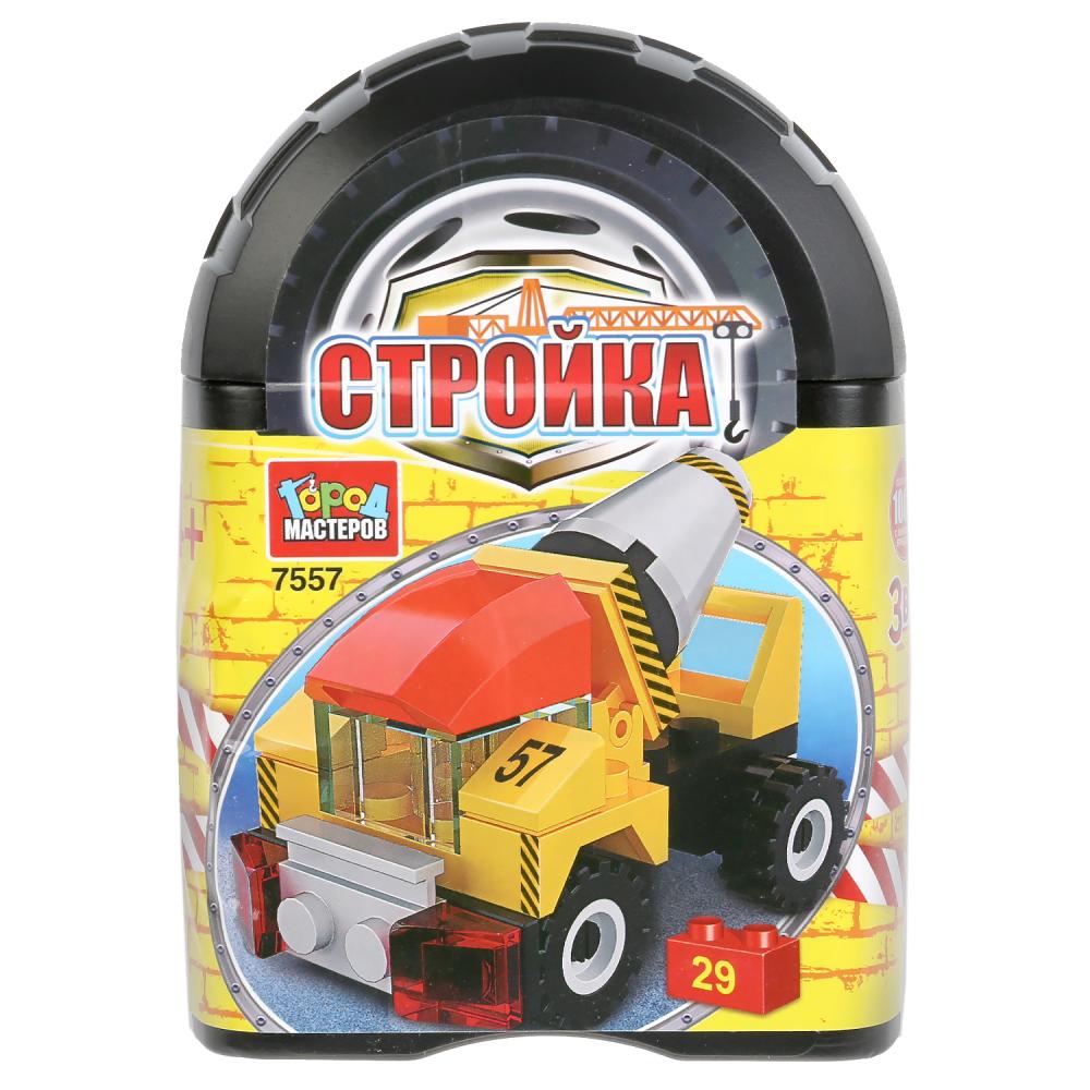 

Конструктор Стройка: бетономешалка 3в1, 29 деталей в банке