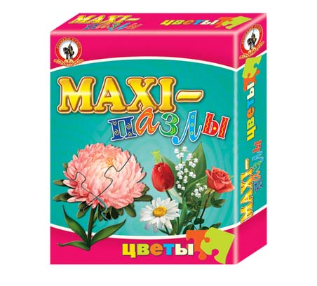 

Пазлы-maxi – Цветы, 5 в 1