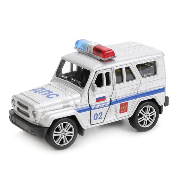 

Металлическая инерционная модель – Uaz Hunter Полиция, 11,5 см