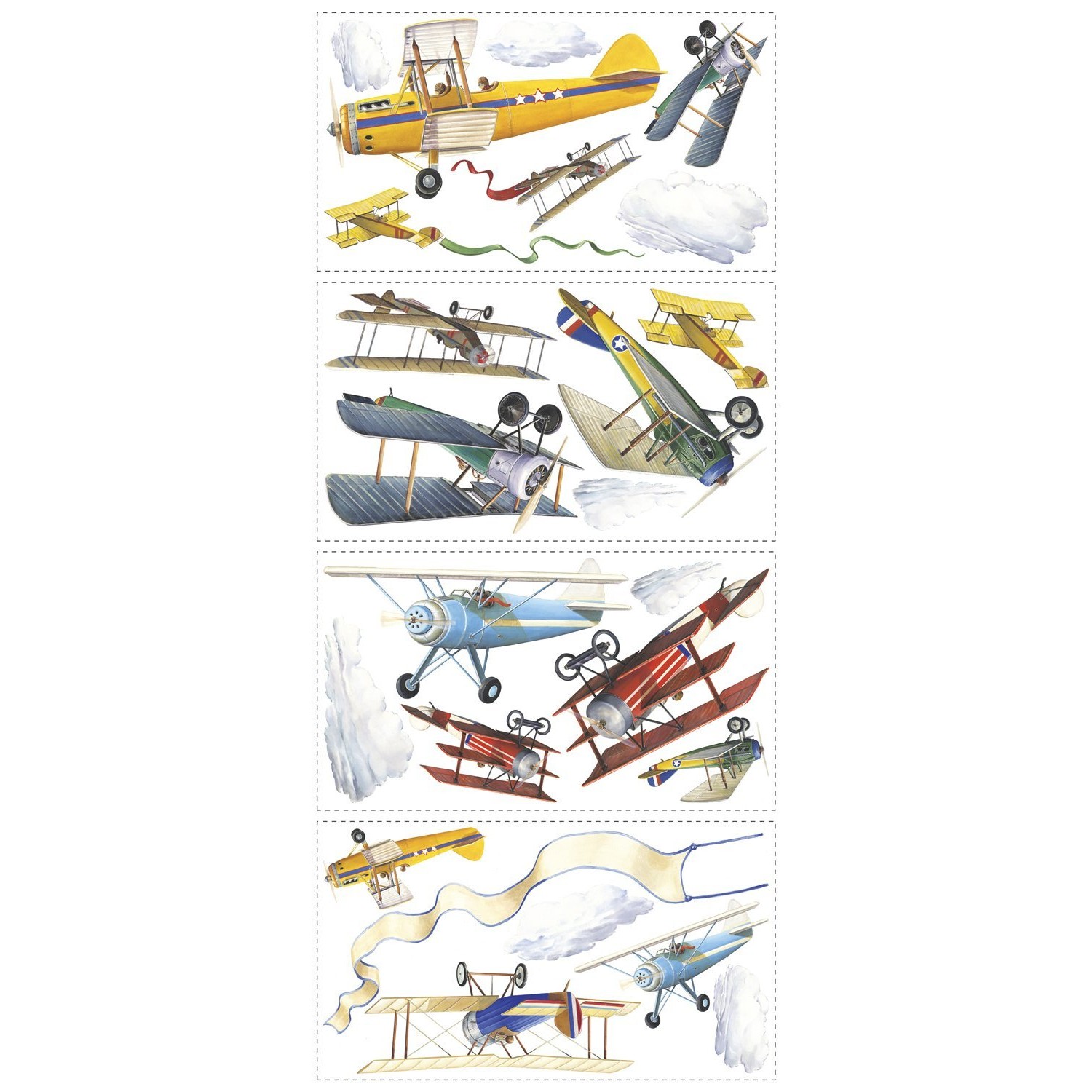 Наклейки для декора - Самолеты, исторические модели  