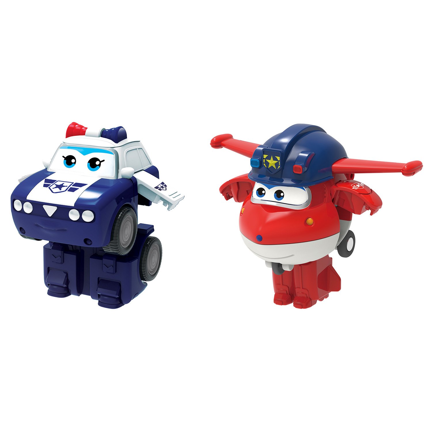 

Мини-трансформеры 2 в 1 Джетт и Пол, команда Полиции, ТМ Super Wings