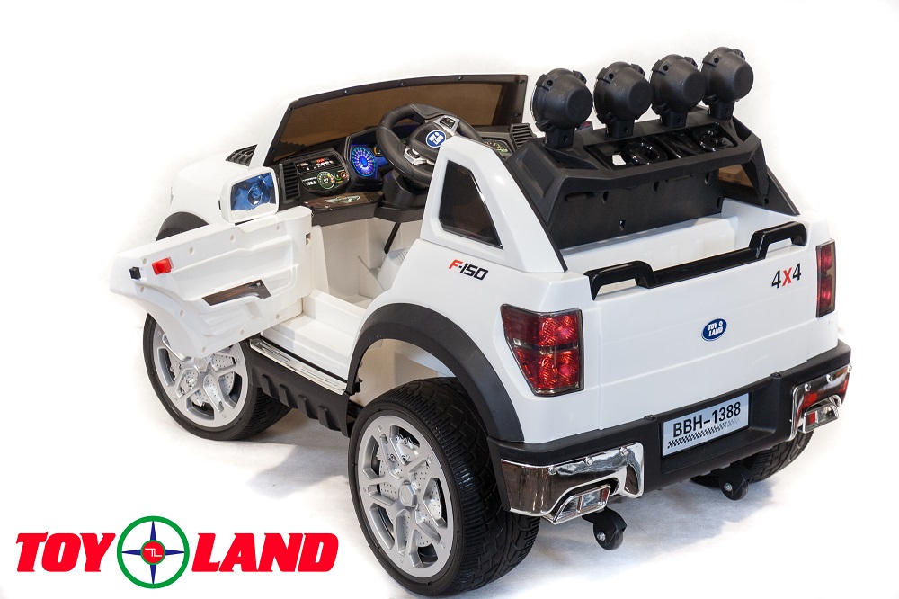 Электромобиль – Ford Ranger, белый, свет и звук  