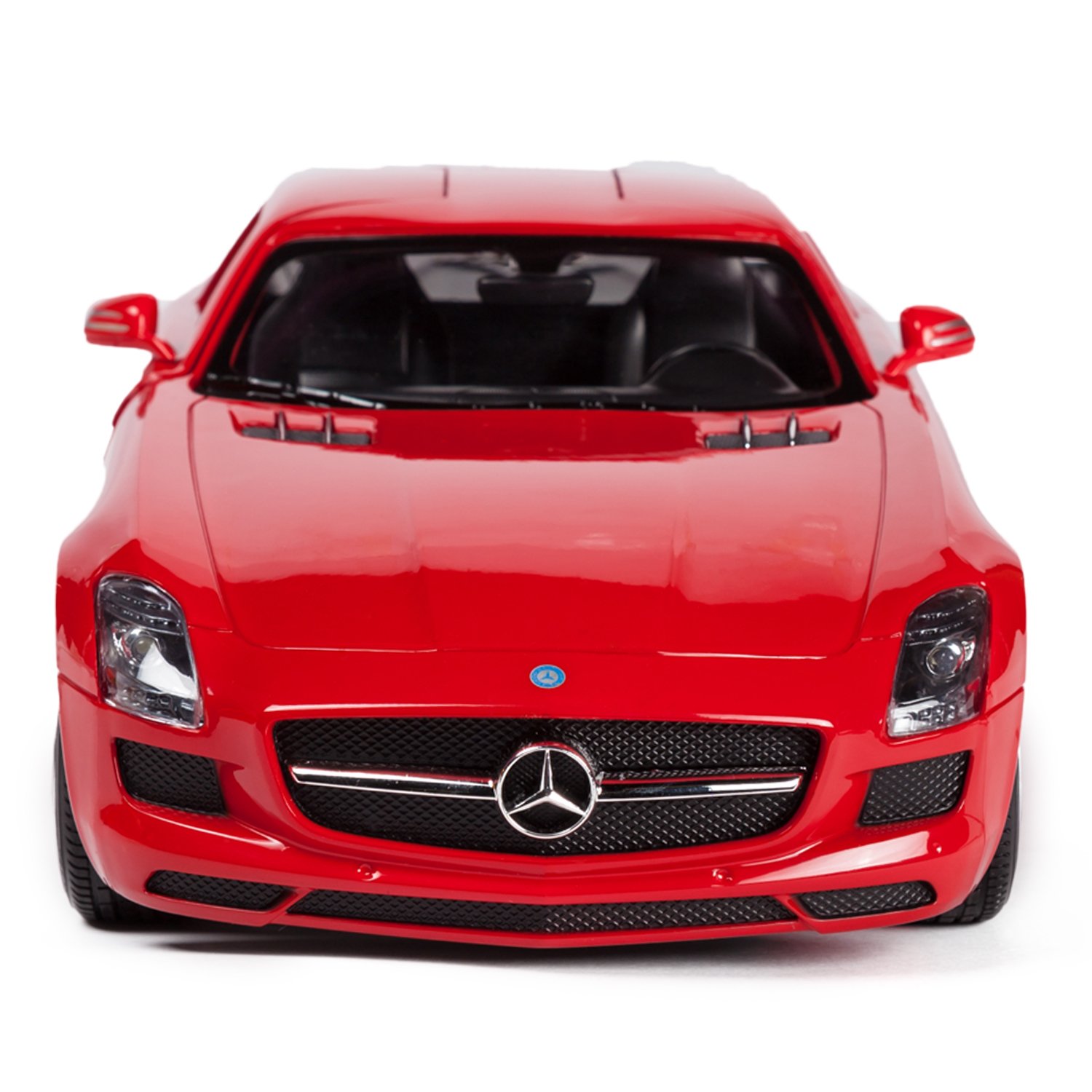 Машина на р/у – Mercedes SLS AMG, 1:24, 19 см, красный, белый, свет   