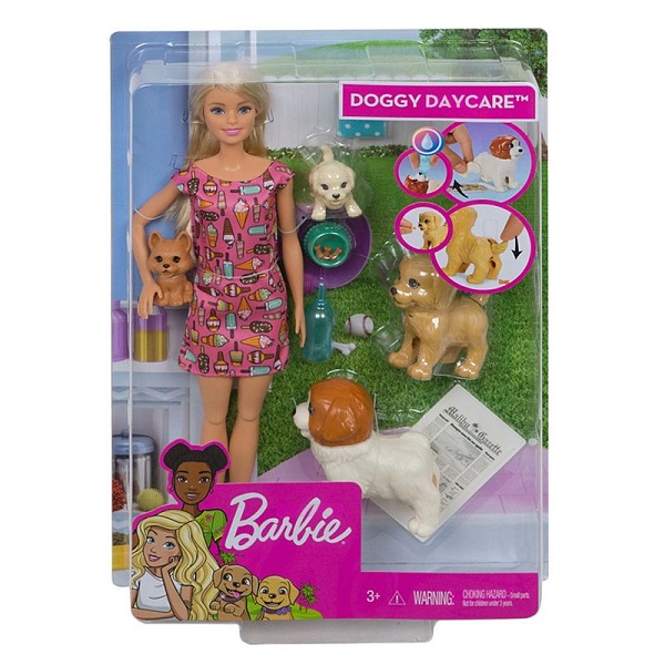 Кукла Barbie® и щенки  