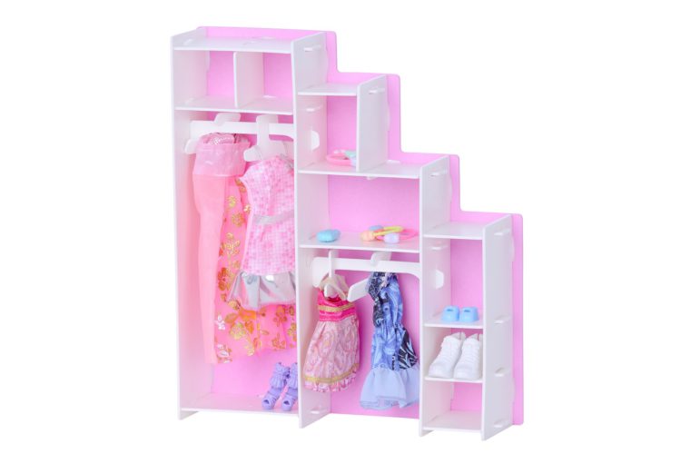 Домик для кукол - Анна, бело-розовый, с мебелью  