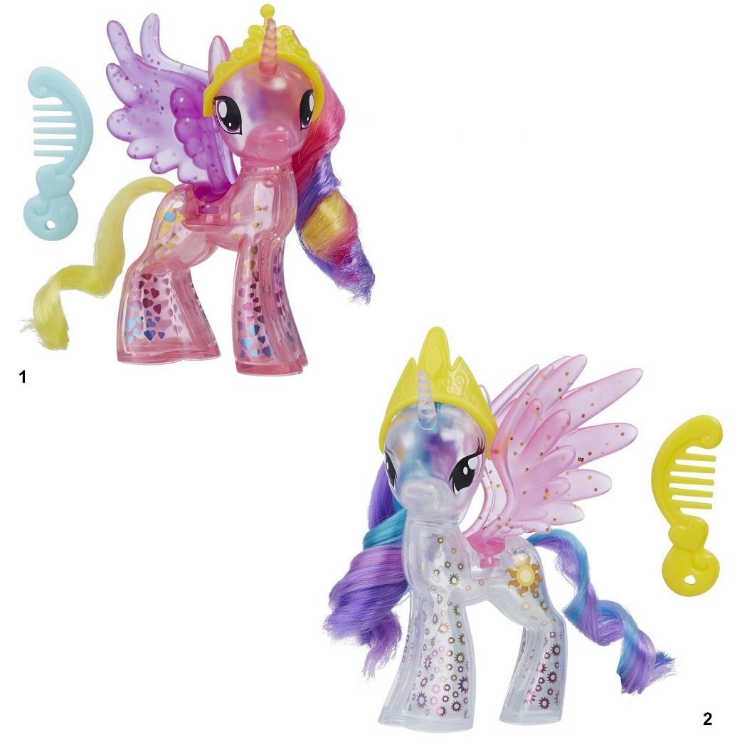 

Фигурка пони из серии My Little Pony Movie с блестками, короной и расческой, 2 вида