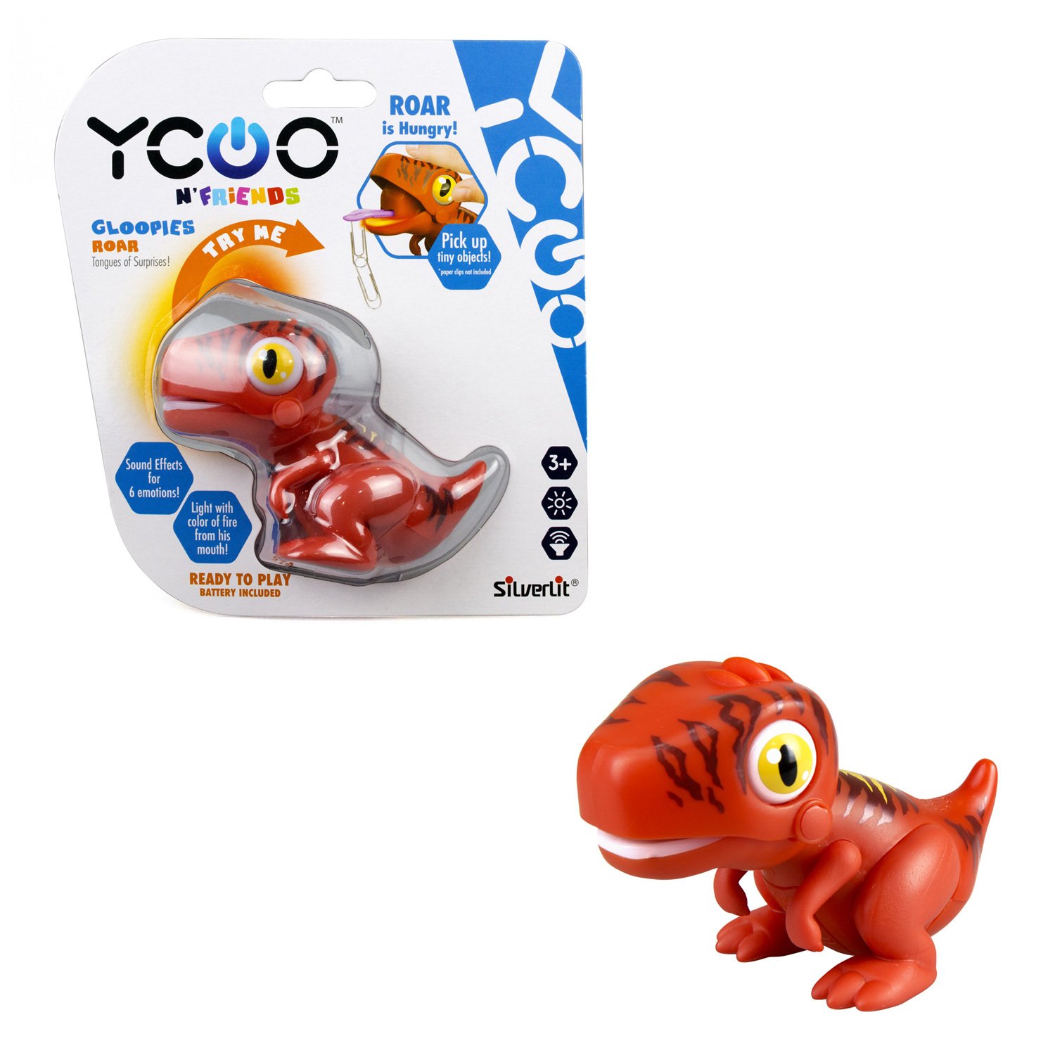 Динозавр YCOO – Глупи, красный, свет и звук  