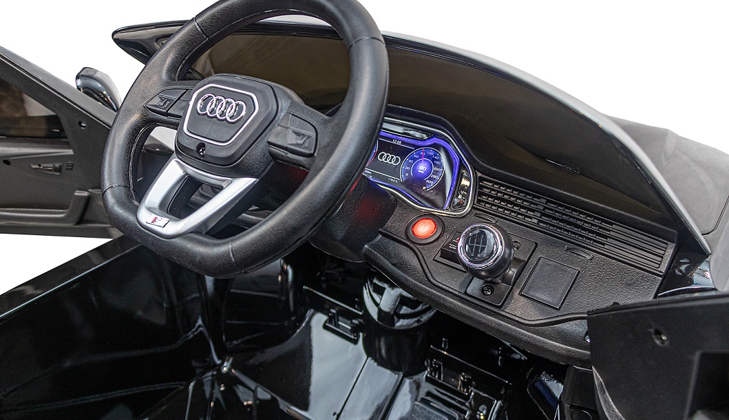 Электромобиль джип Audi Q8, черный  