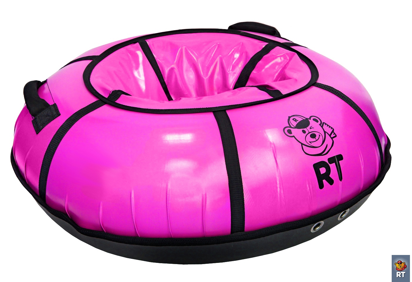 Тюбинг ™RT - с пластиковым дном, цвет розовый, диаметр 100 см  