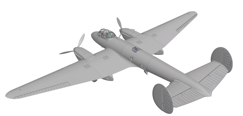 Сборная модель - Советский пикирующий бомбардировщик Пе-2  