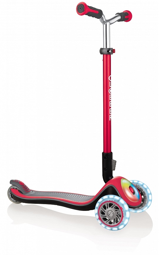 

Трехколесный самокат Globber Elite Prime, красный, свет