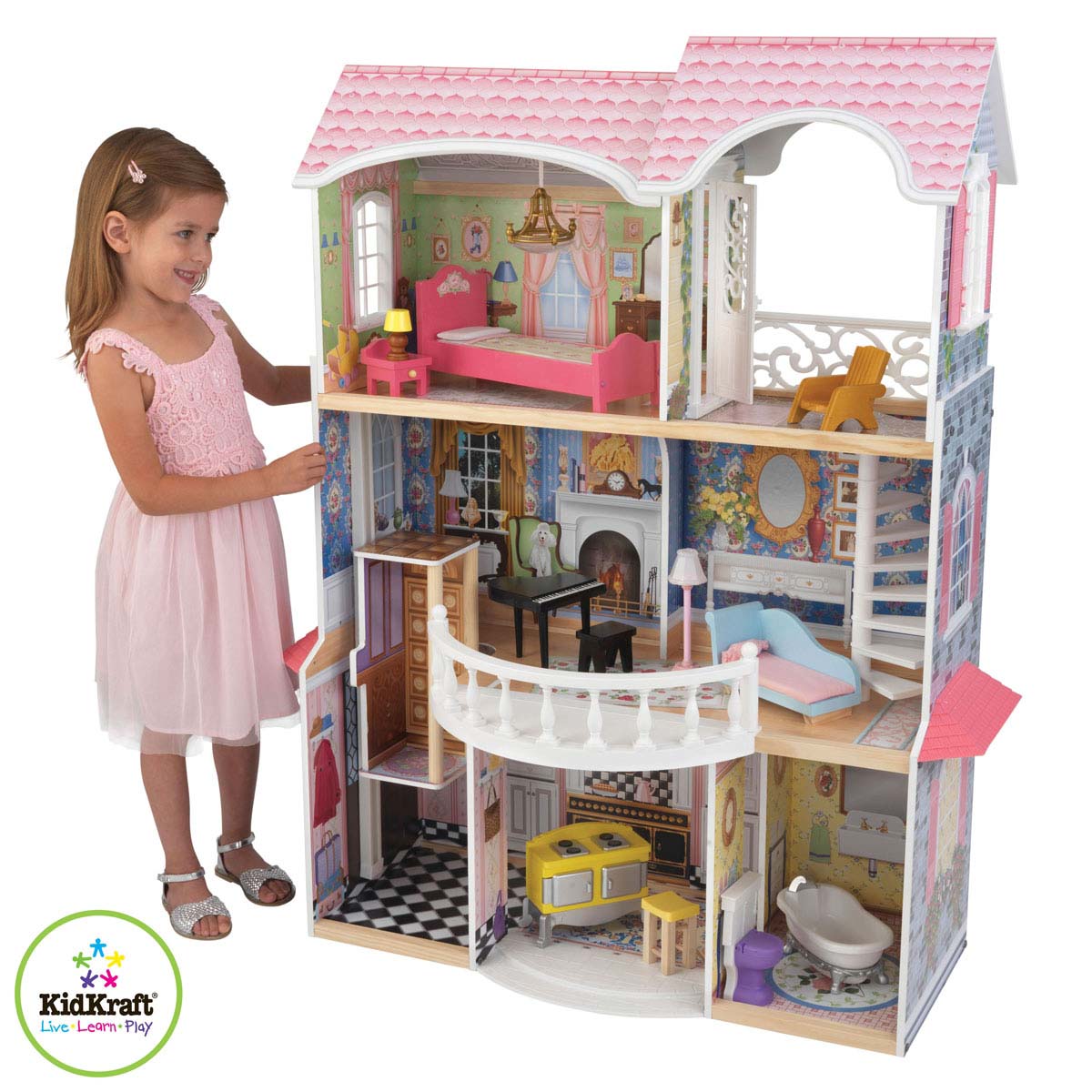 Винтажный кукольный дом для Барби - Магнолия  