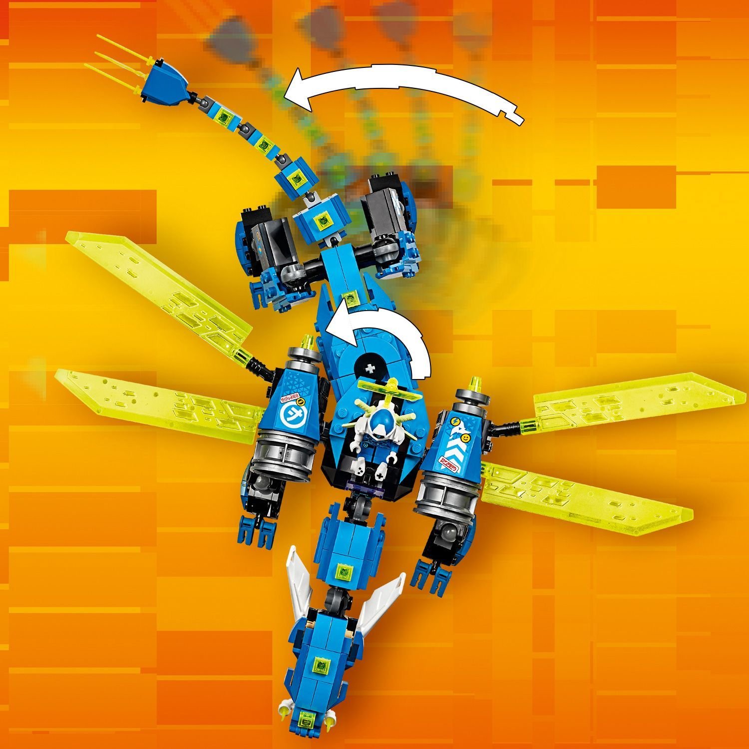 Конструктор Lego Ninjago Кибердракон Джея  