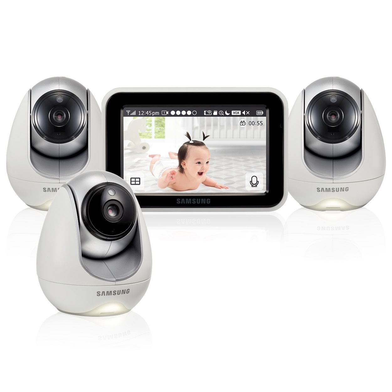 

Видеоняня Samsung SEW-3053WPX3 с 3 камерами
