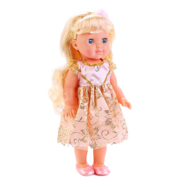 Интерактивная кукла Полина 35 см., озвученная, закрывает глазки, 2 вида  