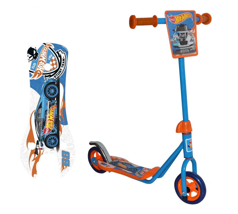

Самокат двухколесный Hot Wheels, колеса 110 мм.