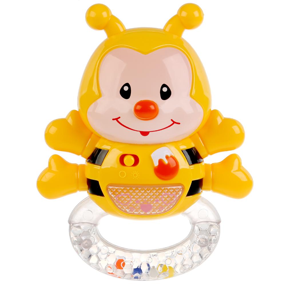 Развивающая игрушка Пчелка, колыбельная медведицы из м/ф Умка, со светом  