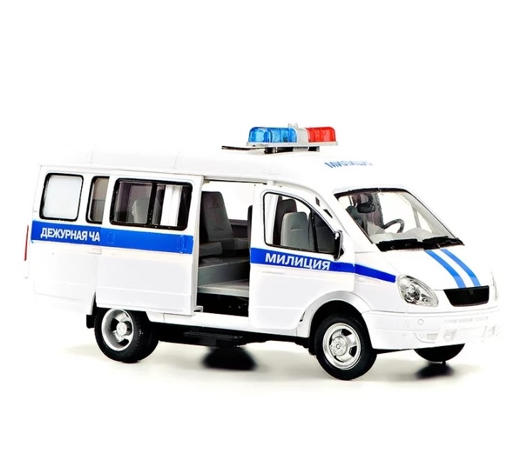Полиция Газель - машина металлическая инерционная  
