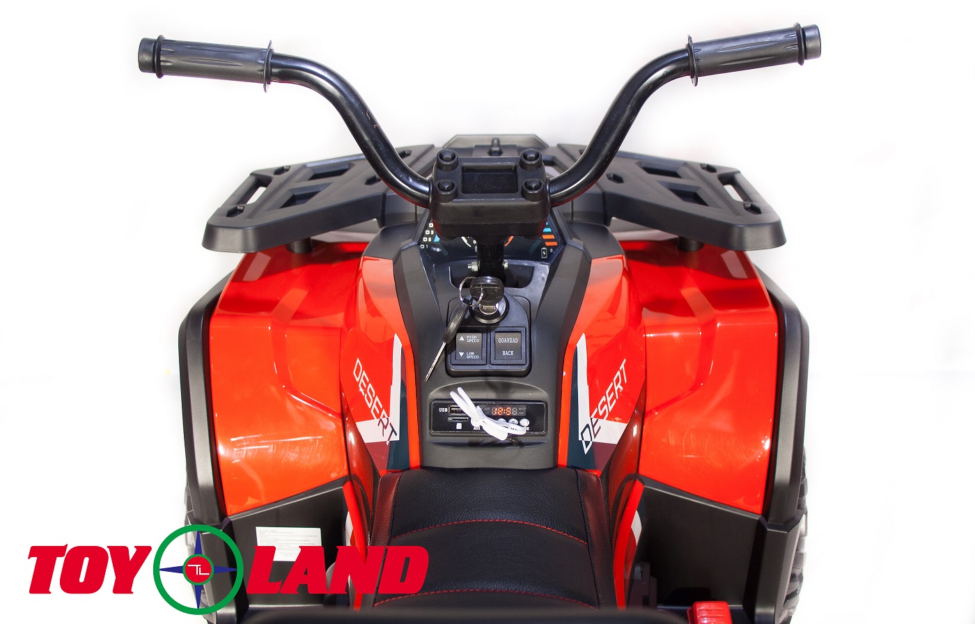 Детский электроквадроцикл Qwatro 4х4 ToyLand XMX607 красного цвета 