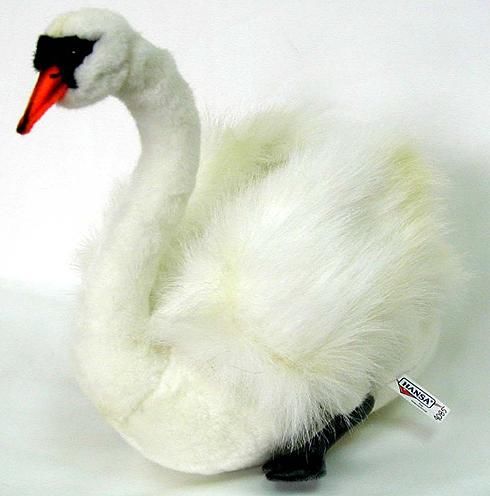 Мягкая игрушка – Лебедь белый, 27 см  