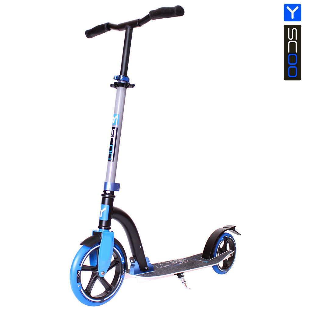 

Самокат Y-Scoo RT 230 Slicker Family, синий, дизайн – Череп
