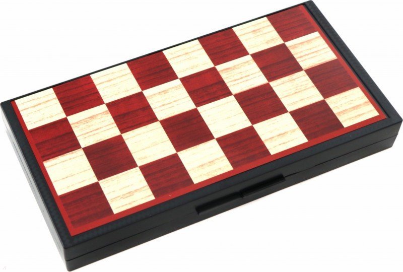 Игра настольная 5в1 - Шашки/шахматы/нарды/карты/домино, на магните  