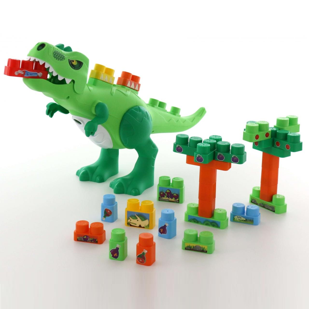 Набор - Динозавр с конструктором, 30 элементов  