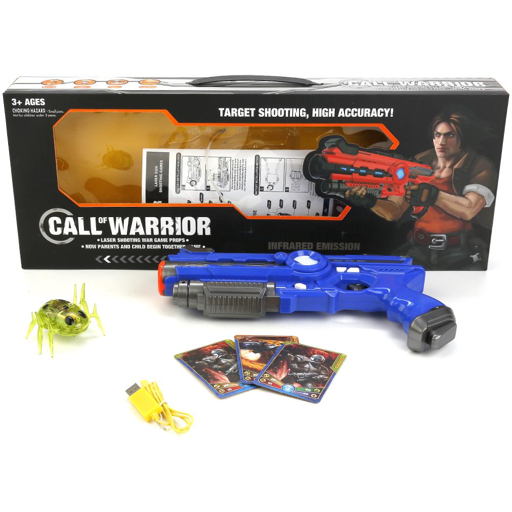 

Пистолет Call of Warrior с пауком-мишенью с датчиком попадания, Usb з/у, свет и звук