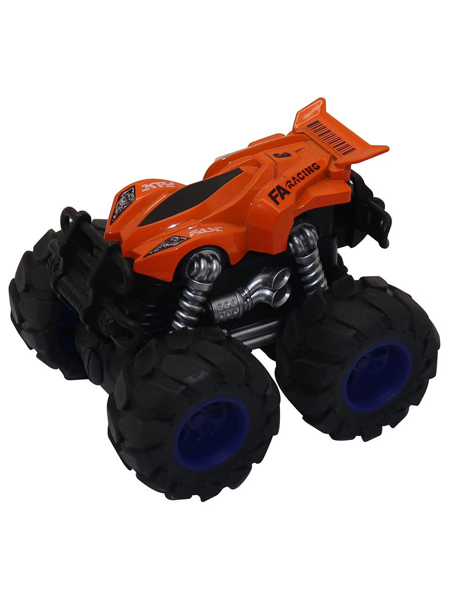 

Машинка гоночная Die-Cast, 4*4, фрикционная, двойной реверс, оранжевая