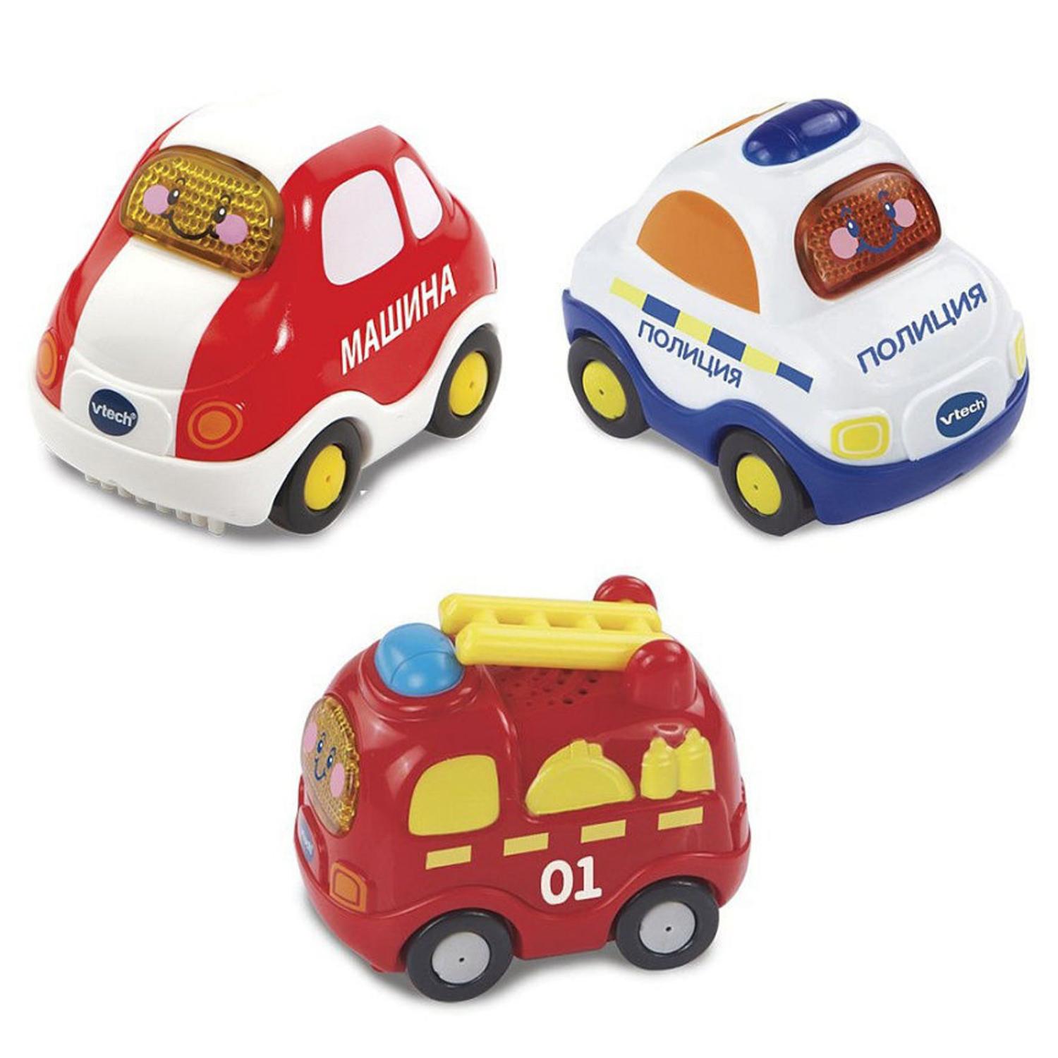 

Набор из 3 машинок - Бип-Бип Toot-Toot Drivers, свет и звук