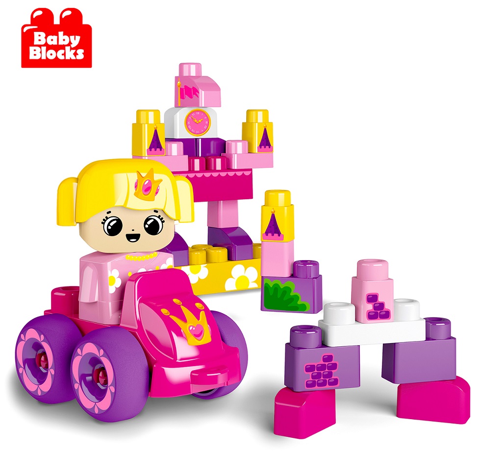 Конструктор пластиковый из серии Baby Blocks - Замок принцессы, 40 деталей  