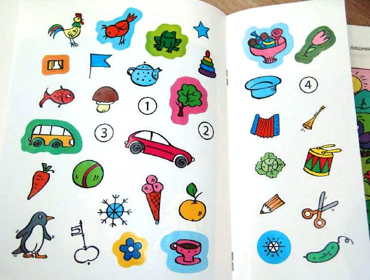 Книга с наклейками Земцова О.Н. - Развиваем внимание - из серии Дошкольная мозаика для детей от 4 до 5  
