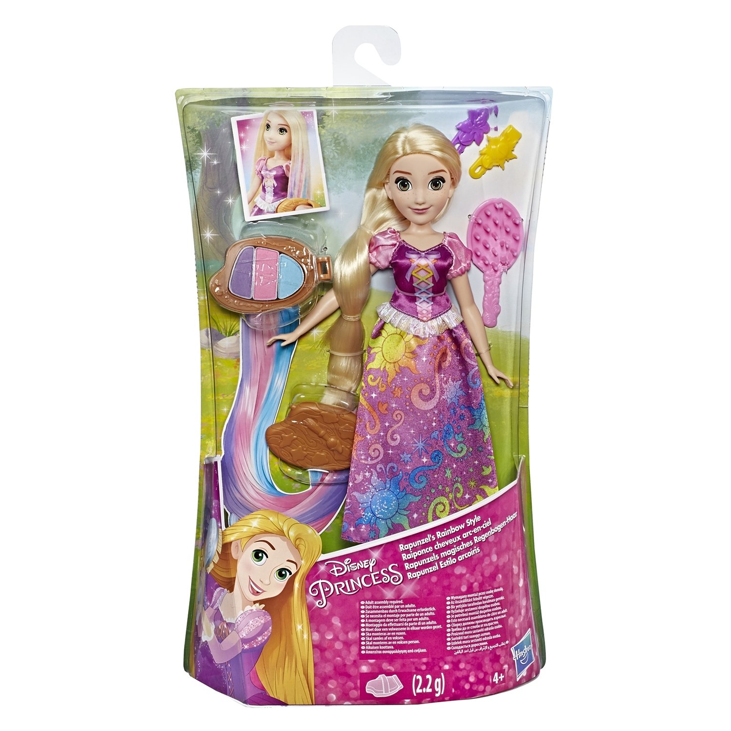 Кукла Disney Princess – Рапунцель с радужными волосами  