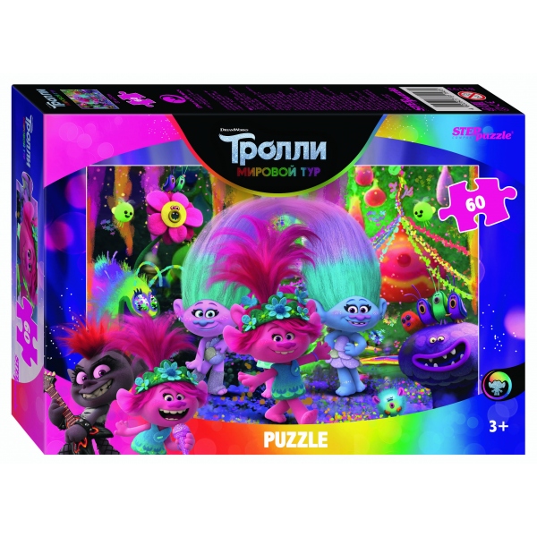 

Пазлы Trolls-2, 60 деталей