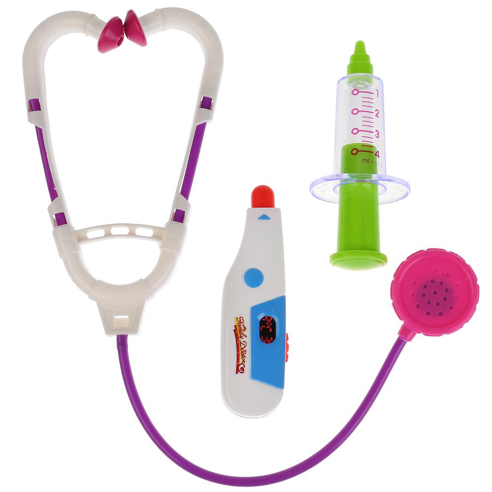 Интерактивная мягкая игрушка - Мишка-доктор, 23 см, 8 игровых функций  