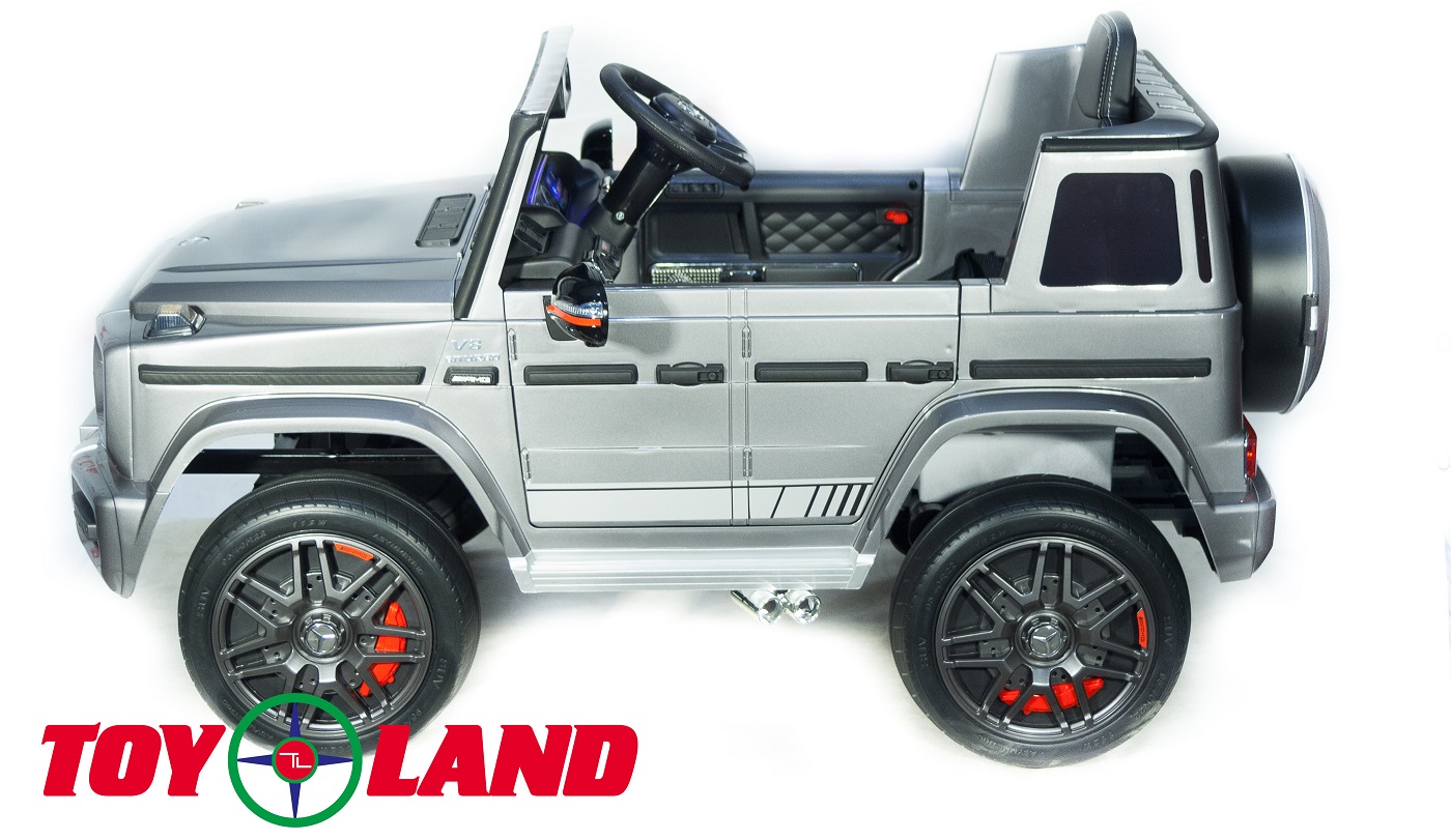 Электромобиль Mercedes-Benz G63 AMG серебряного цвета, ToyLand, bbh-0003 