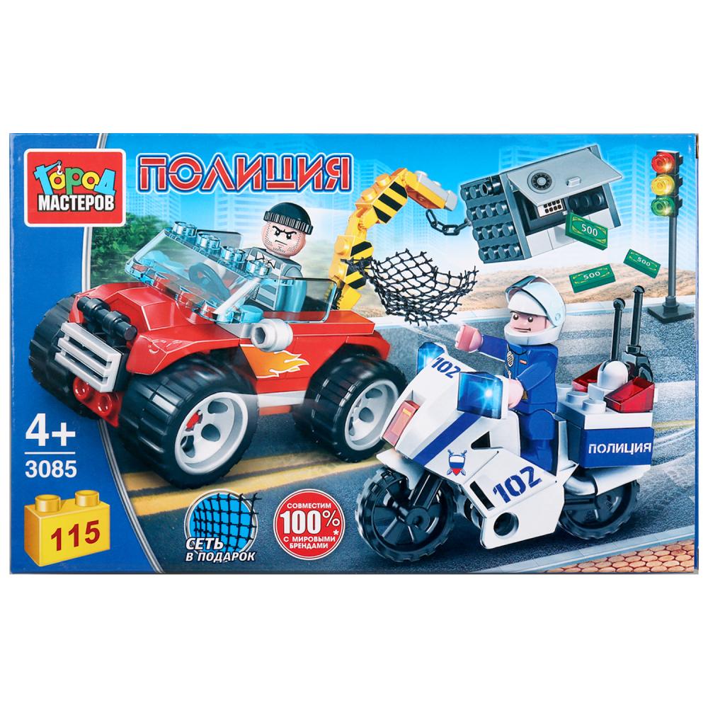 

Конструктор - Ограбление на машине, с фигурками, 115 деталей